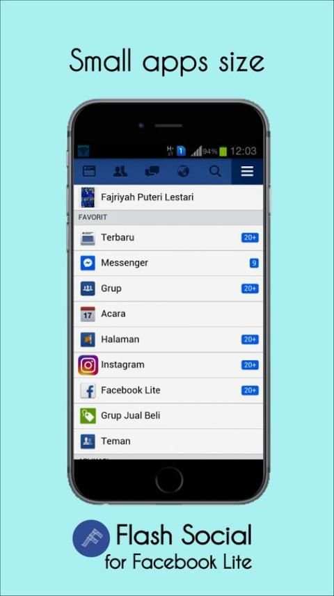 Flash Social for Facebook Lite screenshot 5