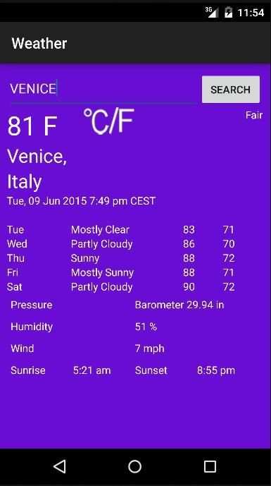 Weather 5 تصوير الشاشة