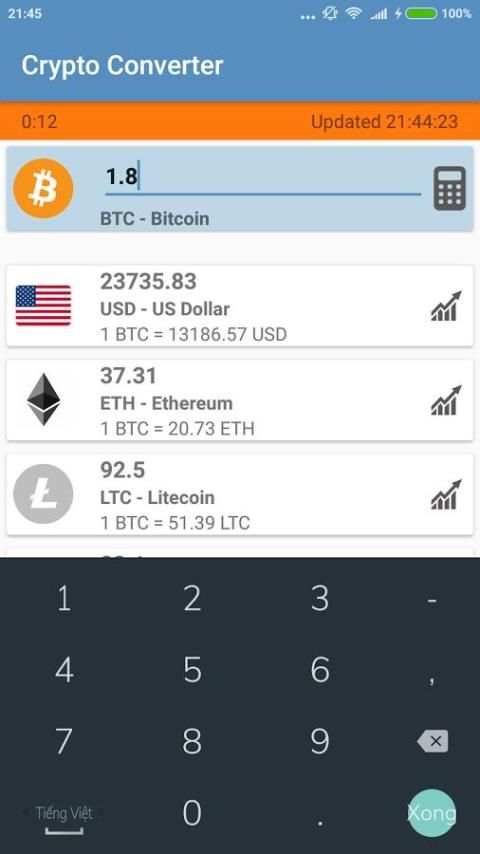 Crypto Currency Converter screenshot 4