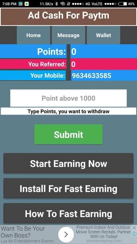 Ad cash for paytm screenshot 6