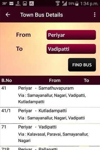 Madurai Bus Guide скриншот 3