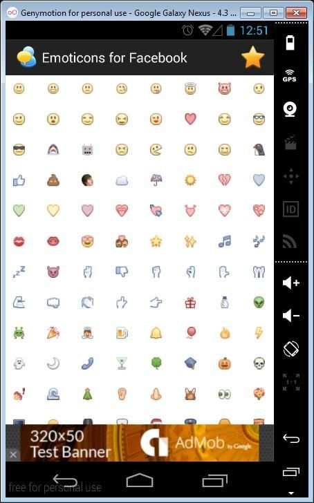 Emoticons for Facebook screenshot 3