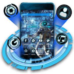 Futuristic Space Galaxy Theme иконка