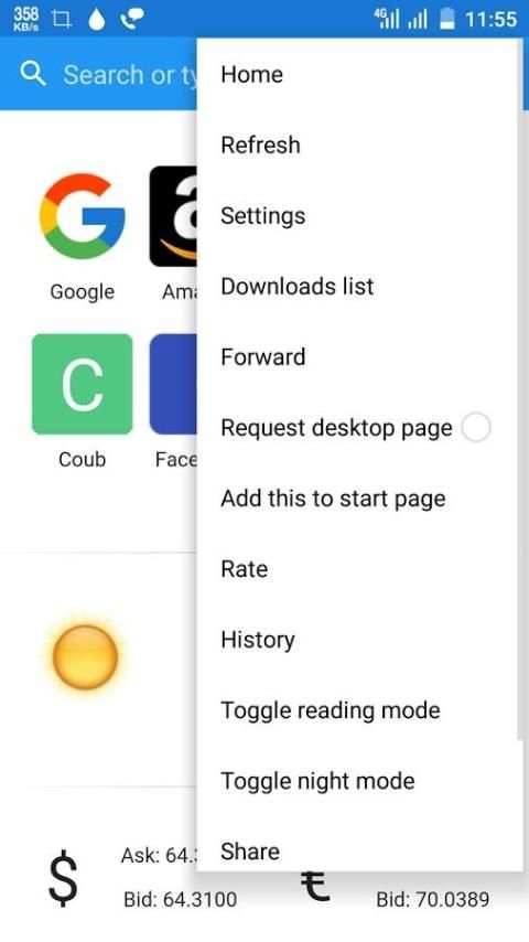 Hello 4G Browser screenshot 1