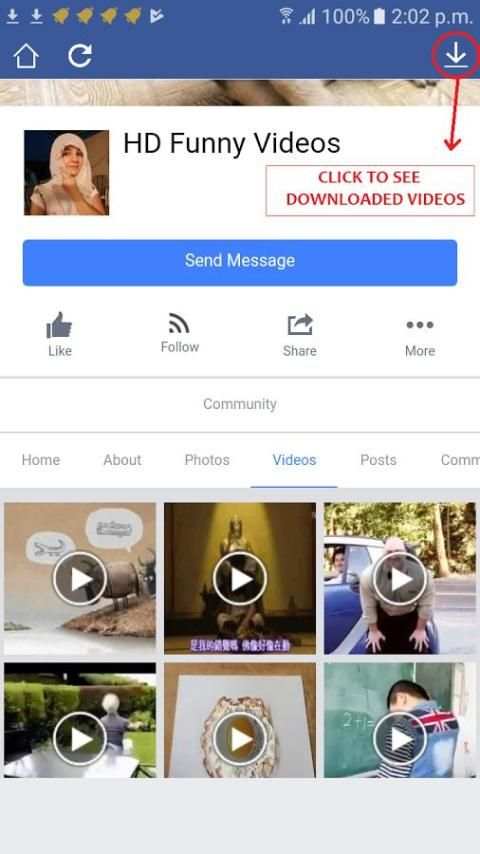 Video downloader for facebook screenshot 1