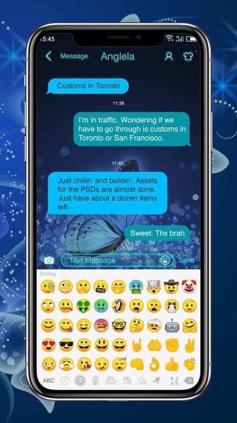 Blue Butterfly - Messaging 7 скриншот 2