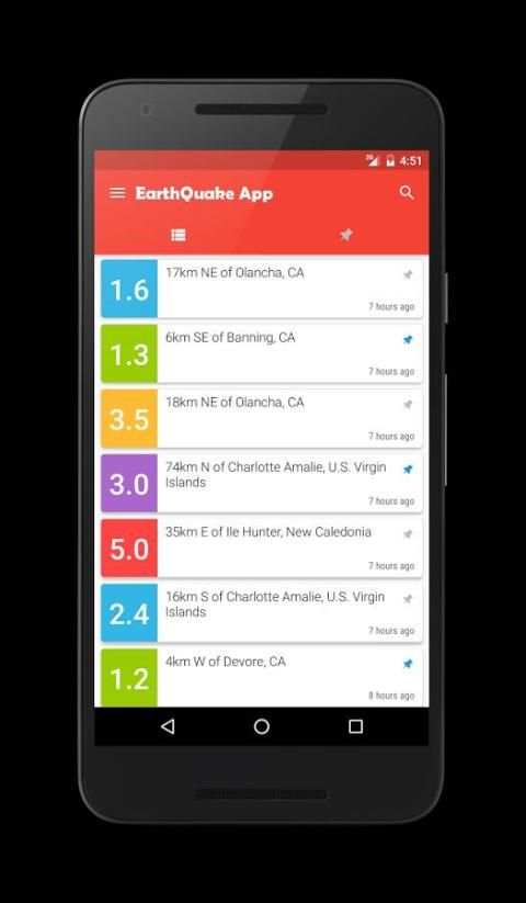 EarthQuake App скриншот 4