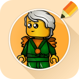 Draw Drawings Ninja Go Lego Figures أيقونة
