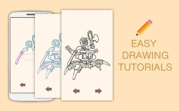 Draw Drawings Ninja Go Lego Figures screenshot 3