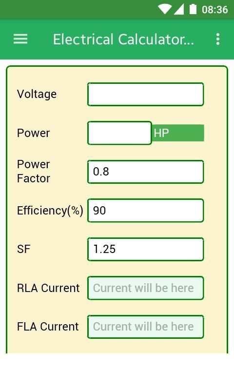 Electrical Calculators скриншот 4