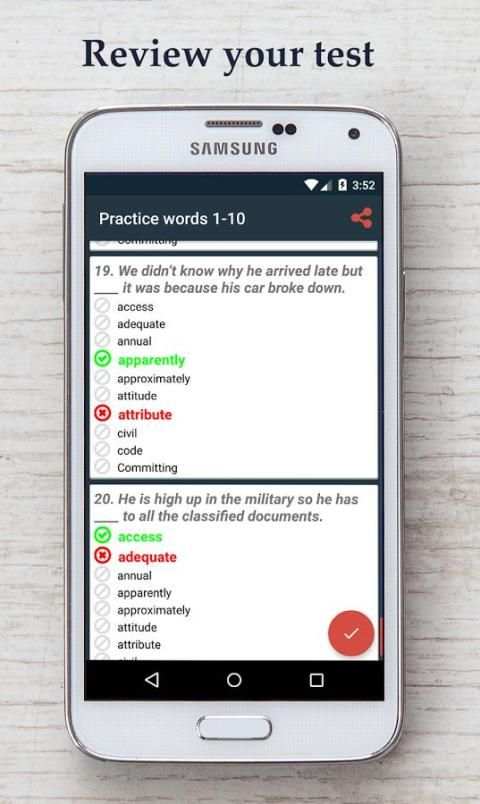 Full English Vocabulary Test स्क्रीनशॉट 6