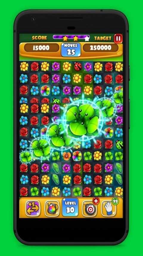 Flower Crush Frenzy स्क्रीनशॉट 2