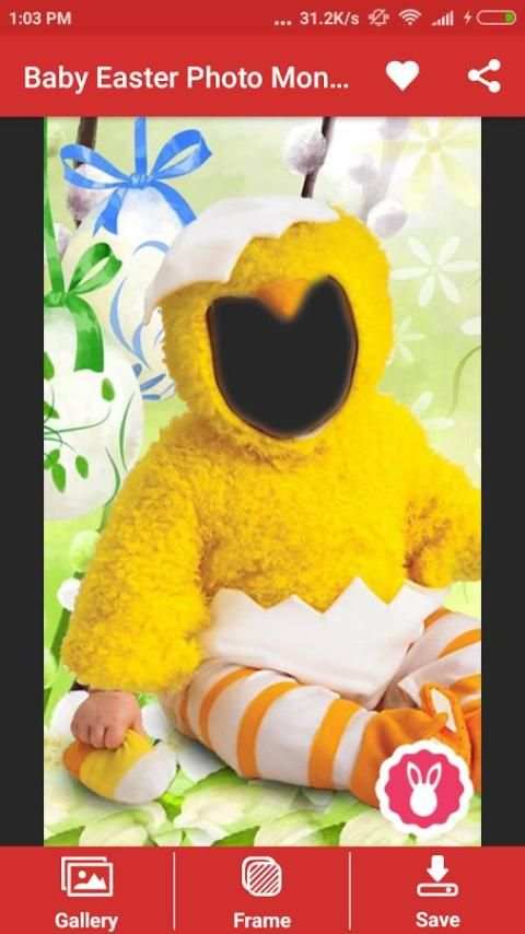 Baby Easter Photo Montage скриншот 3