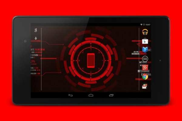 Holo Droid Free - best device info live wallpaper screenshot 1