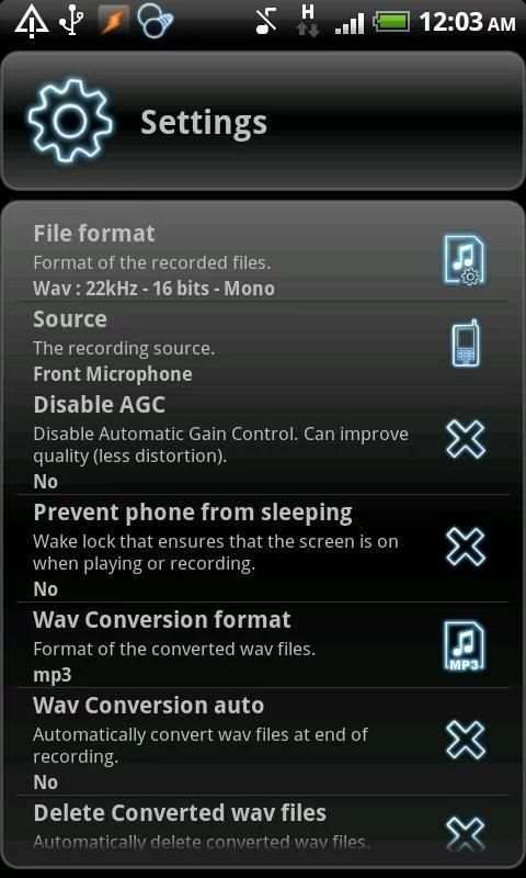 RecForge Lite - Audio Recorder скриншот 3