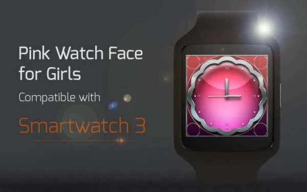 Pink Watch Face for Girls screenshot 2