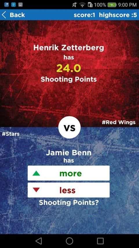 NHL Trivia : Higher or Lower Game Edition screenshot 6