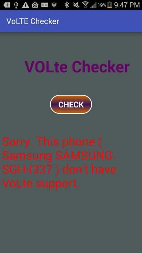 VoLTE Checker скриншот 1