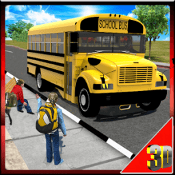 New City Schoolbus driver Simulation 3d icon