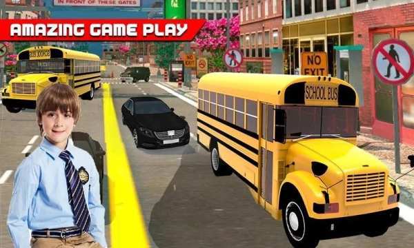 New City Schoolbus driver Simulation 3d screenshot 2