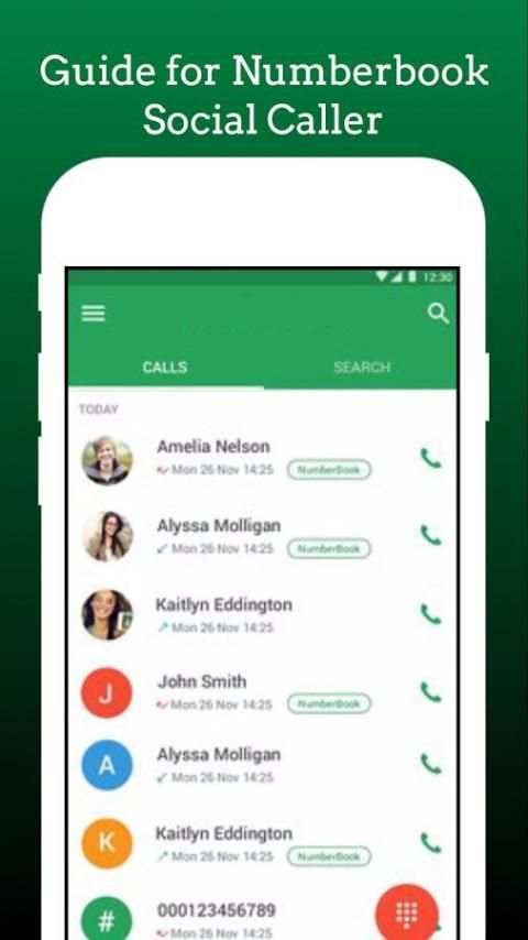 Guide for Numberbook Social Caller screenshot 3