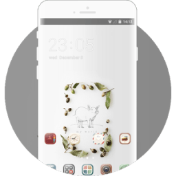 Stylish Launcher Theme for Girls: Cute Hand Draw иконка