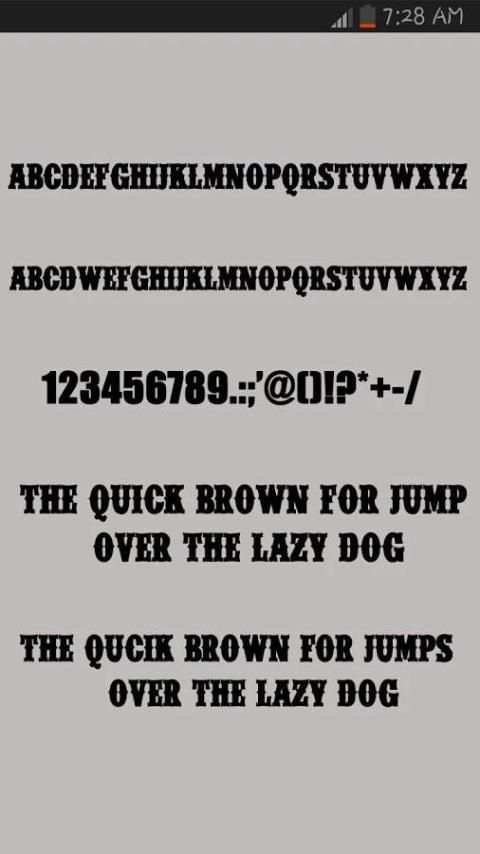 Vampire Fonts For Samsung скриншот 4