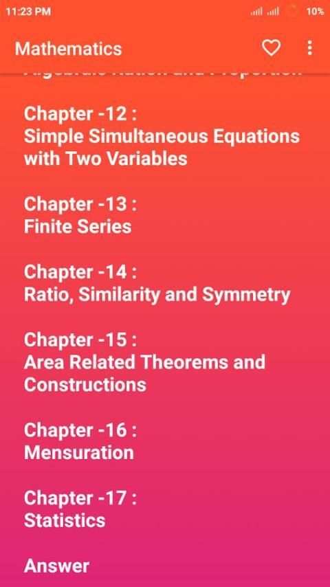 Mathematics (Class 9-10 English Version) screenshot 8