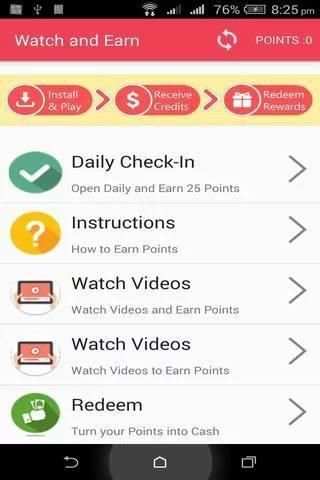 Watch and Earn स्क्रीनशॉट 2