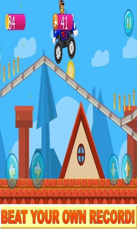 Paw Puppy Car Speed Racing 2 تصوير الشاشة