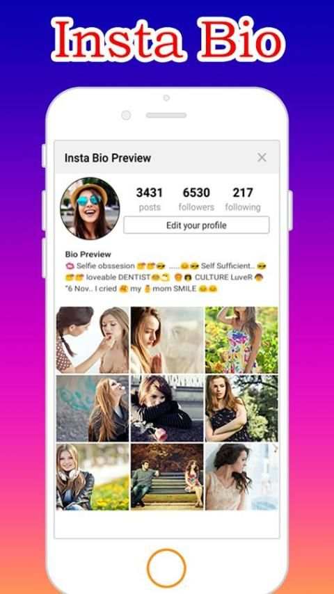 Bio Status For Instagram скриншот 3