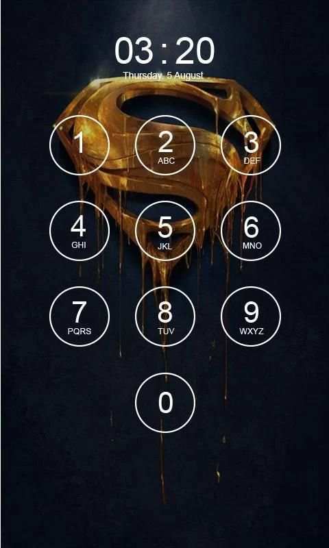 SuperMan Lock Screen screenshot 3