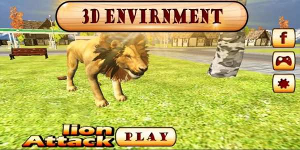 Angry Lion City Attack 3D screenshot 5