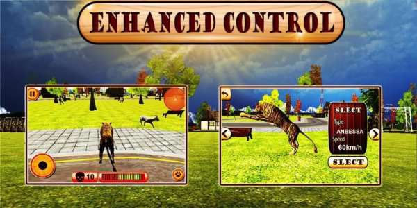 Angry Lion City Attack 3D скриншот 1