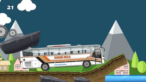 Gunung Mulia bus game screenshot 3