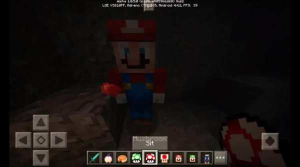 Mario Craft Mod for PE screenshot 1