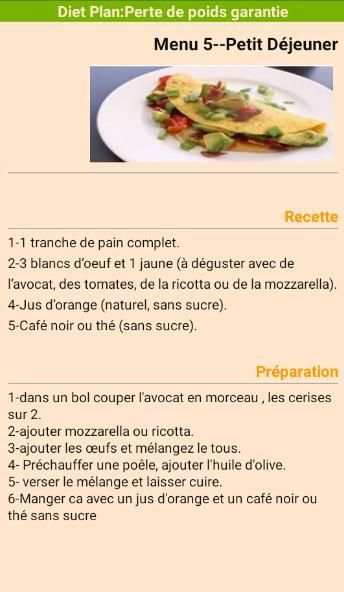 Diet Recettes:Perte de poids garantie screenshot 2
