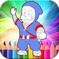 Coloring hattoriI ninja go logo