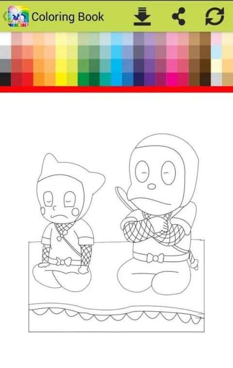 Coloring hattoriI ninja go screenshot 1