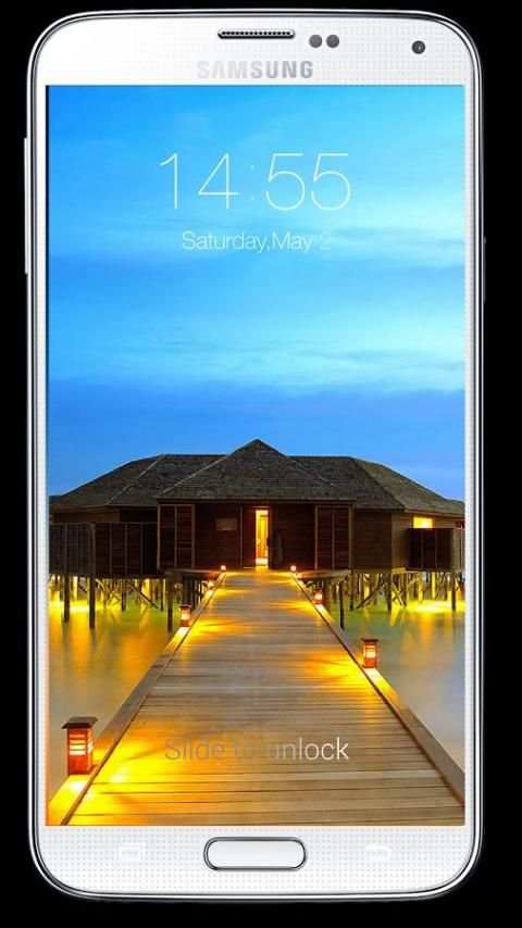 OS8 Lock Screen 4 تصوير الشاشة