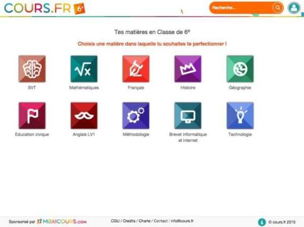 Cours.fr 6e скриншот 1