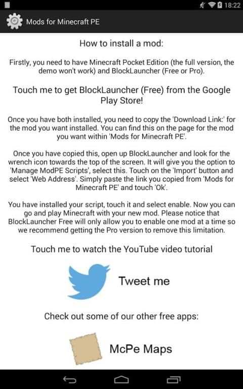Mods for Minecraft PE screenshot 1