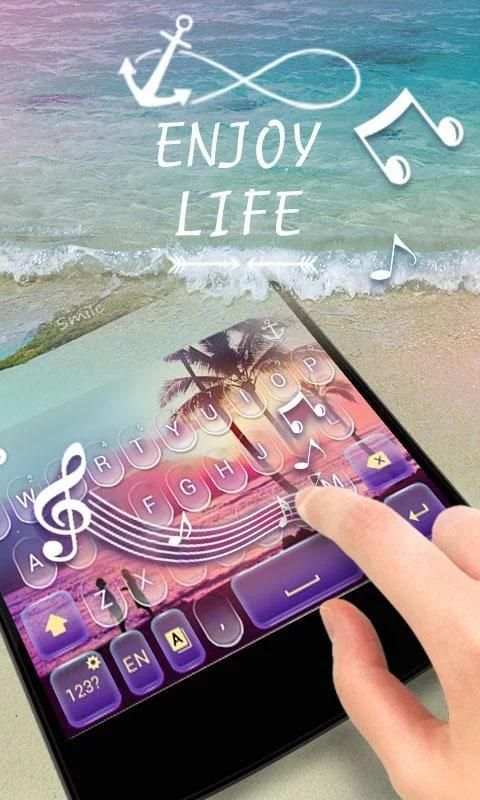 Enjoy Life GO Keyboard Theme screenshot 1