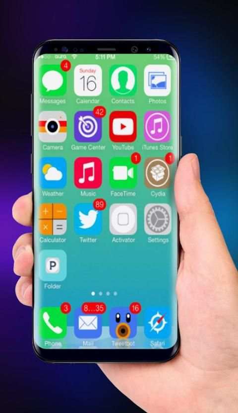 Launcher iphone X 3 تصوير الشاشة