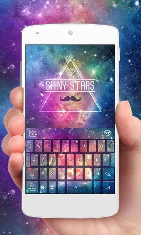 Shiny Stars GO Keyboard Theme screenshot 4
