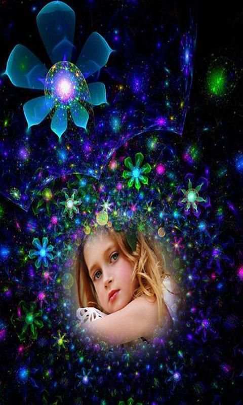 Neon Flower Photo Frames HD скриншот 5