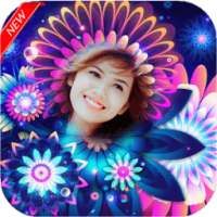 Neon Flower Photo Frames HD