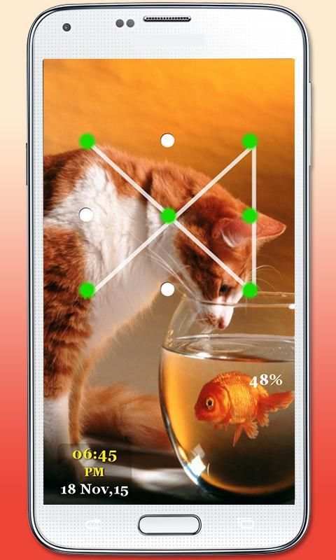 Kitty Cat Pattern Lock скриншот 5