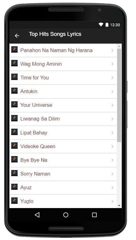 Rico Blanco Music Lyrics screenshot 3