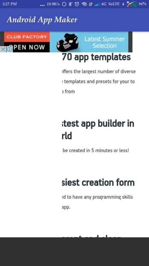 App Maker For Android 3 تصوير الشاشة